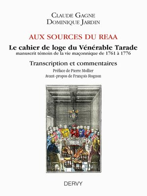 cover image of Aux sources du REAA--Le cahier de loge du Vénérable Tarade